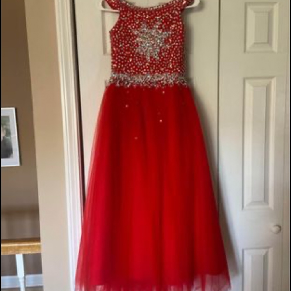 Girls red dress
